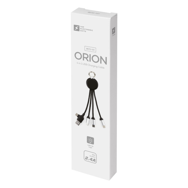 Зарядний кабель 3 в 1 з підсвідкою Orion, ТМ TEG