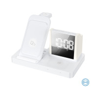 Бездротовий зарядний пристрій з годинником Time Dock, TM TEG